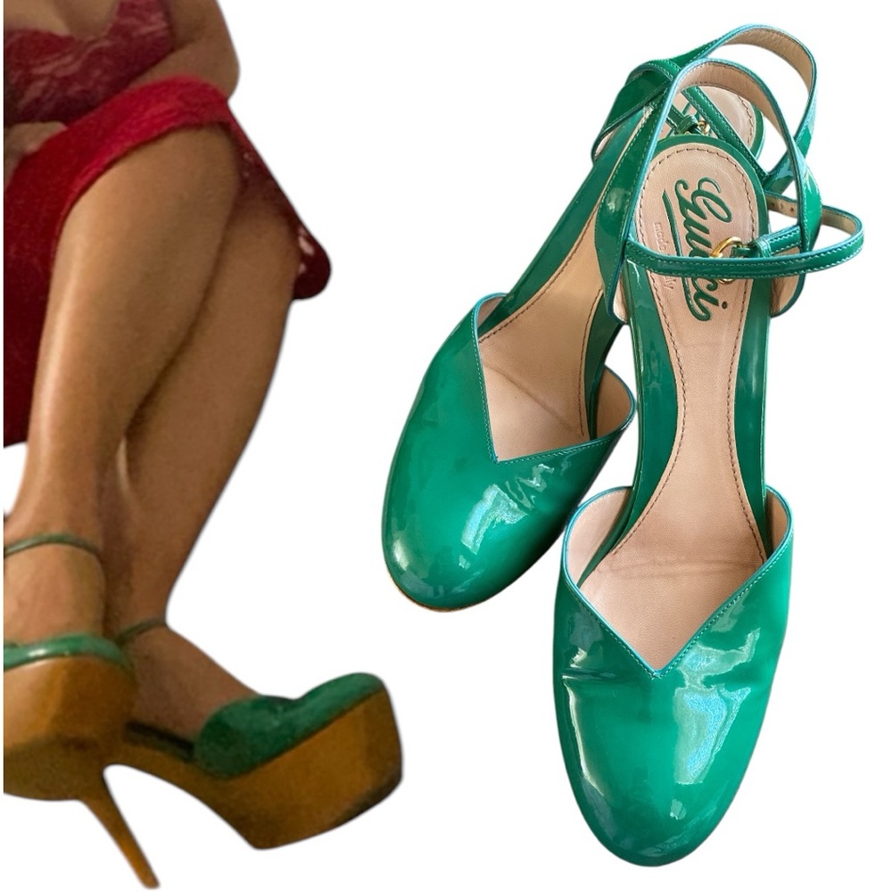 Classic Green Gucci Pumps High Heels
